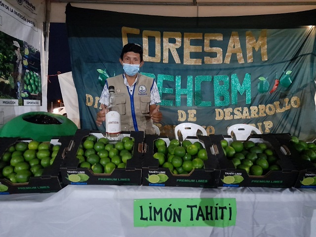 GORESAM PROMOCIONA LIMÓN TAHITÍ EN MERCADO ITINERANTE DE TOCACHE